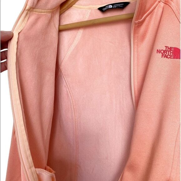 Women's The North Face Agave Full Zip Tropical Peach Heather Size Medium - Picture 3 of 6